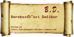 Berekszászi Dalibor névjegykártya
